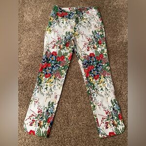 Soft Surroundings Multicolor Floral Pants